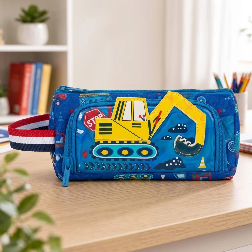Blue Excavator Digger Pencil Case - image 33