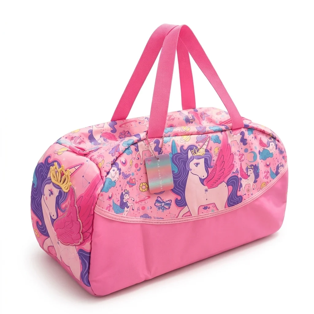 Dance Class Unicorn Travel Duffel - Front view