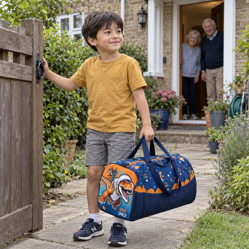 Dinosaur Explorer Adventure Duffel - Weekend arrival with a dinosaur duffel 1