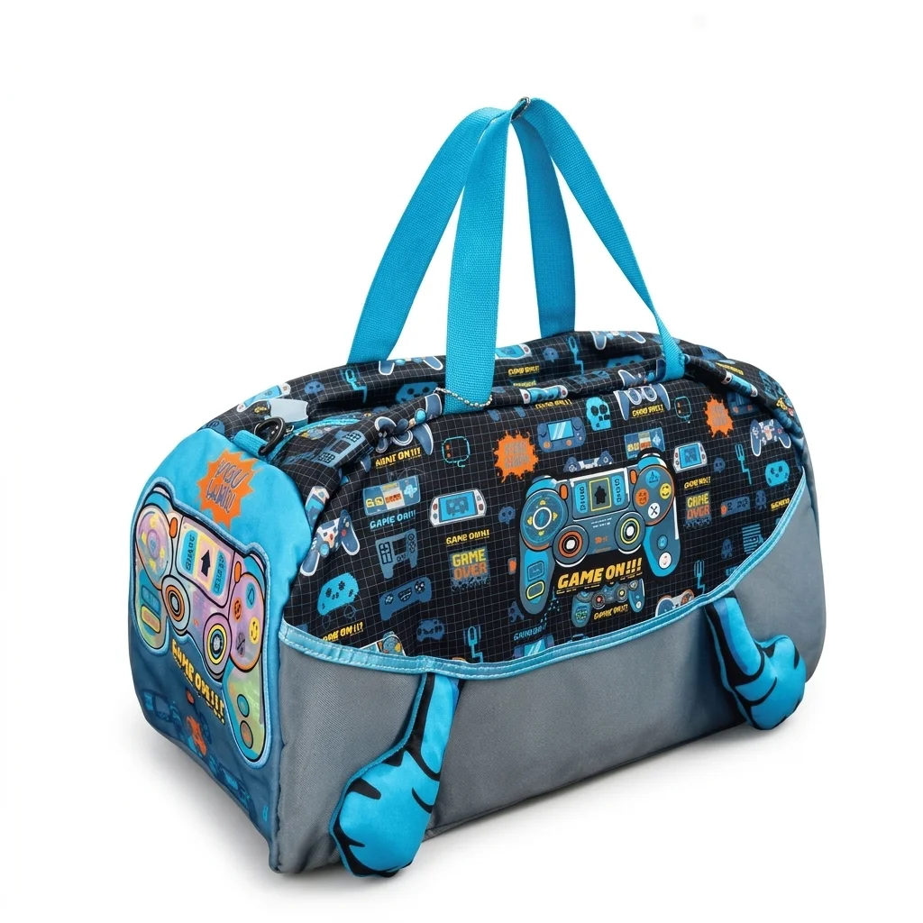 Game On Sports Court Duffel Bag - Front view
