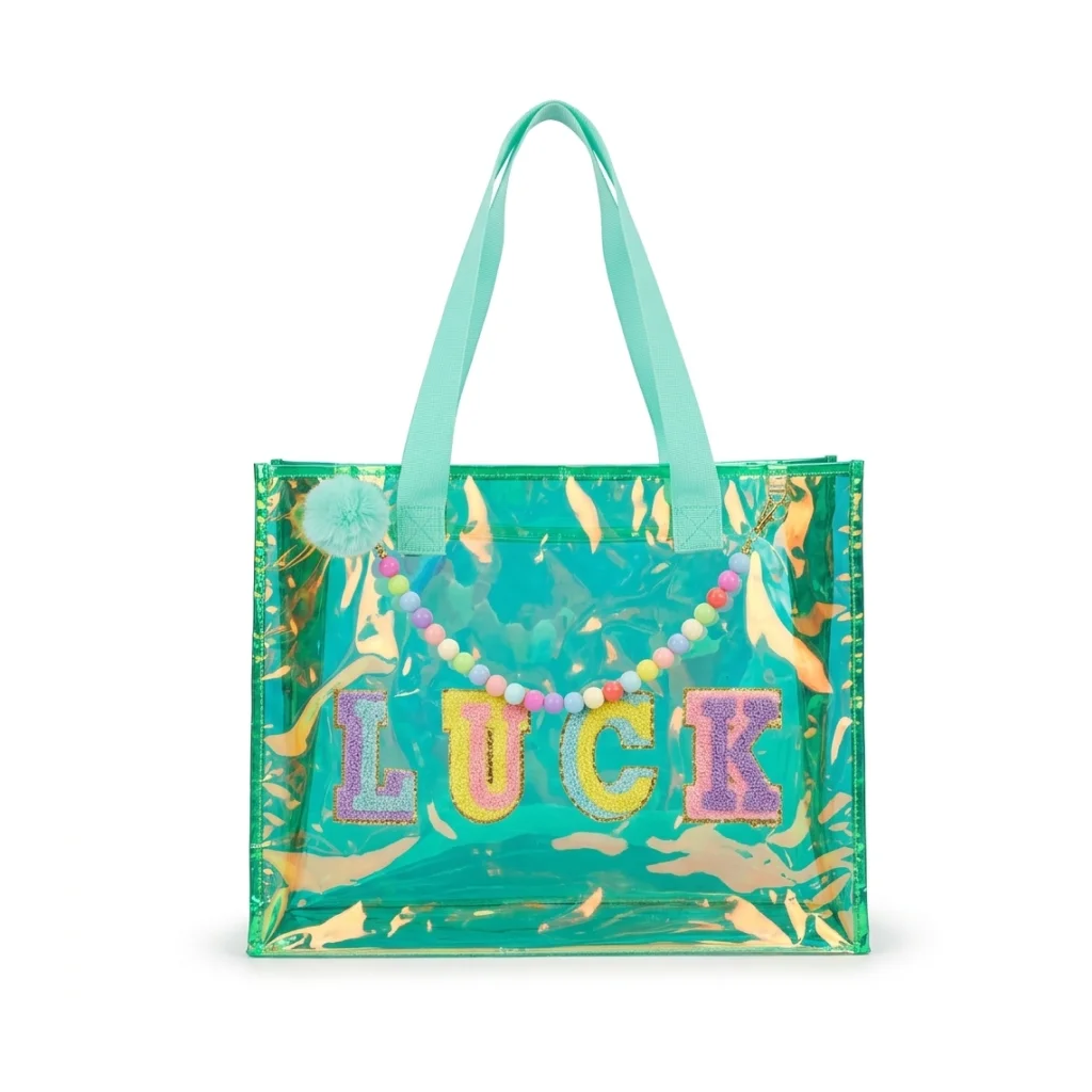 LUCK Flower Market Canvas Tote - Front view