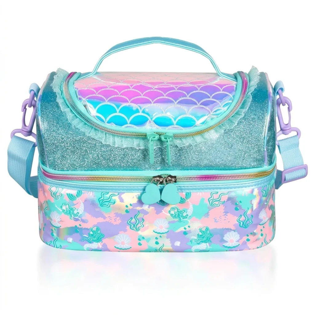 Magical Mermaid Shell Lunch Bag - Front view