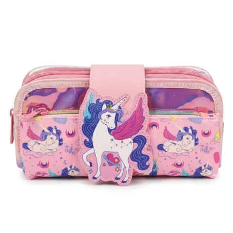 Magical Unicorn Star Pencil Case - Front view