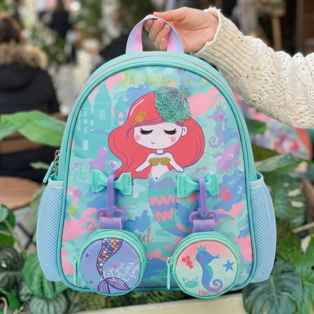 Ocean Mermaid Double Pocket Backpack - image 21