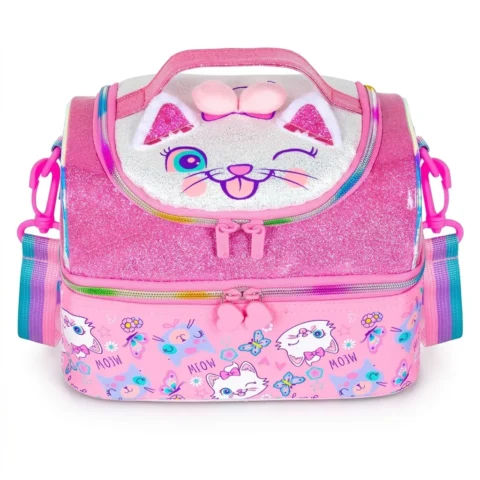 Playful Cat Lunch Bag - Front view