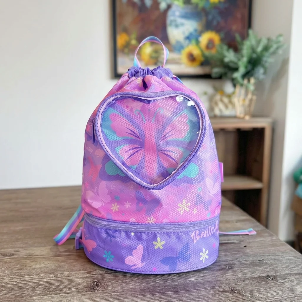 Post-Swim Butterfly Drawstring Bag - image 55