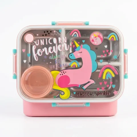 Sweet Unicorn Bento Lunch Box - Front view