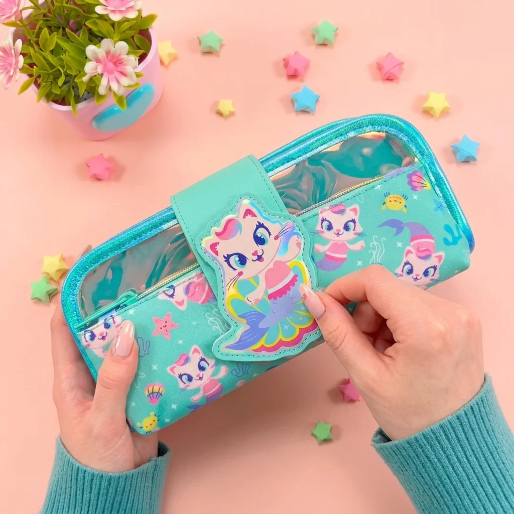 Turquoise Mermaid Hardtop Pencil Case - image 25